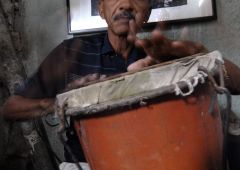 old man is a drummer